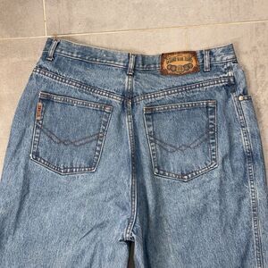 Gitano Vintage Mom Jeans Light Wash High Rise Tapered Leg Size 32 / 18W Short